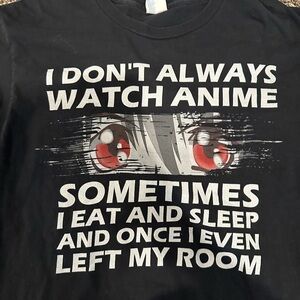 Black Anime Graphic T-Shirt
